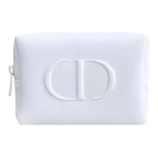 DIOR Bright White Makeup Bags Multi layer