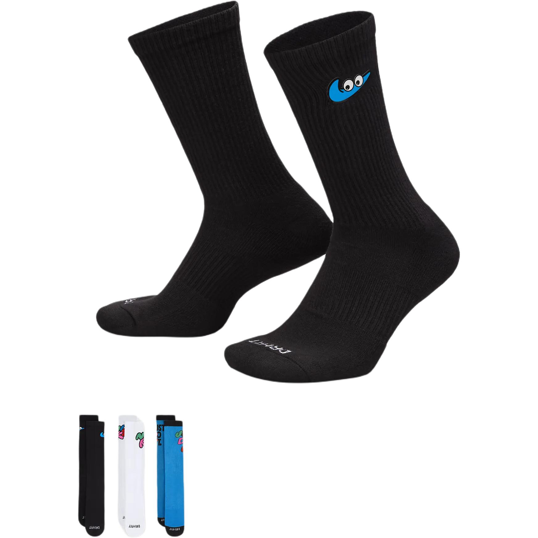 Nike Dri FIT Everyday Crew Socks Unisex 3 Pack