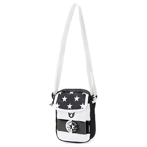 Converse Polyester Crossbody Bags Regular Unisex Black White