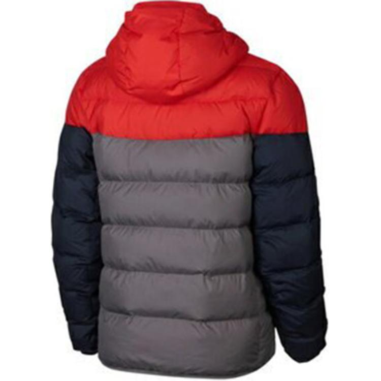 Мужская куртка Nike Windrunner Down Fill (красно-сине-серая) — фото 2