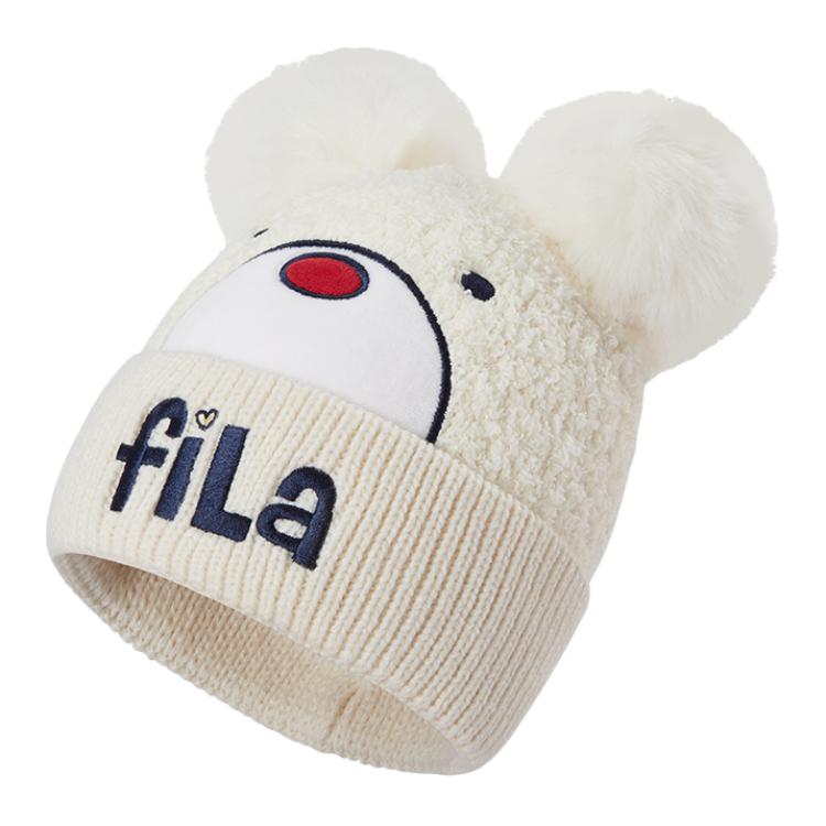 Шапка Fila Beanie Hat (бело-фиолетовая)