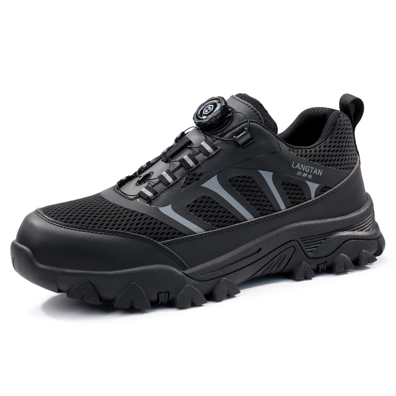 LANGTAN Abrasion Resistant, Impact Resistant Abrasion Resistant Impact Resistant Low top Outdoor Shoes Unisex Black