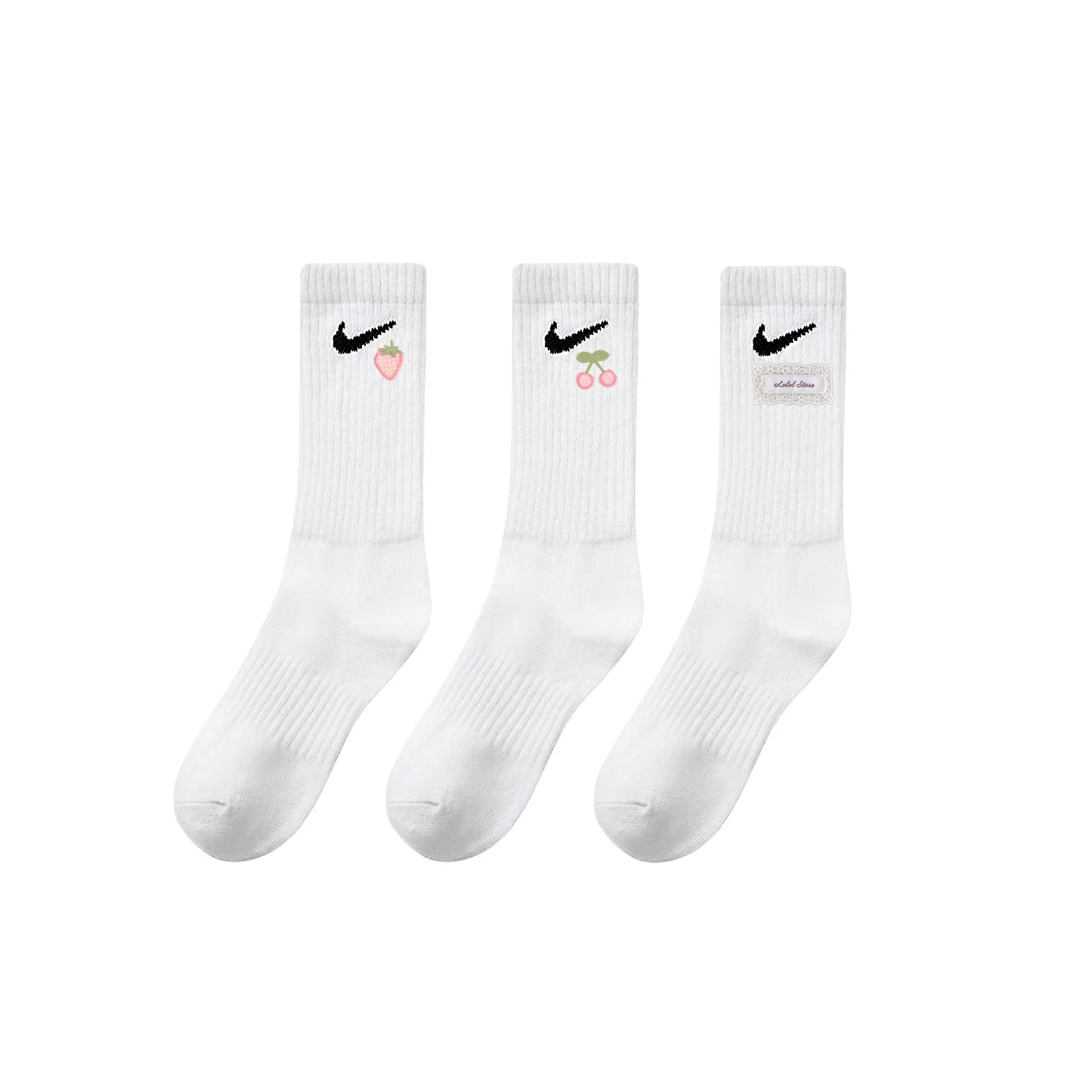 Nike Crew Socks Unisex 3 Pack White