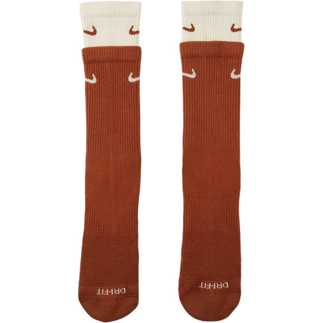 Nike Crew Socks Unisex 1 Pack Dark Reddish Umber