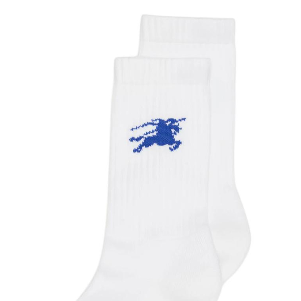 Burberry Crew Socks Unisex White