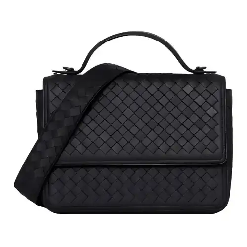 Bottega Veneta Sheepskin One Shoulder Handbag Women's Black