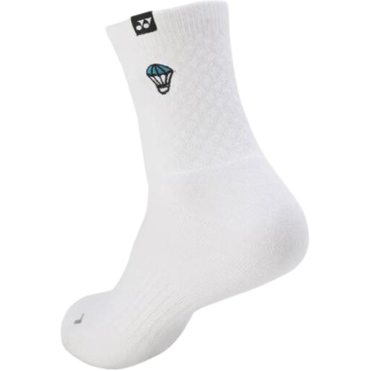 YONEX Crew Socks Men’s 2 Pack White