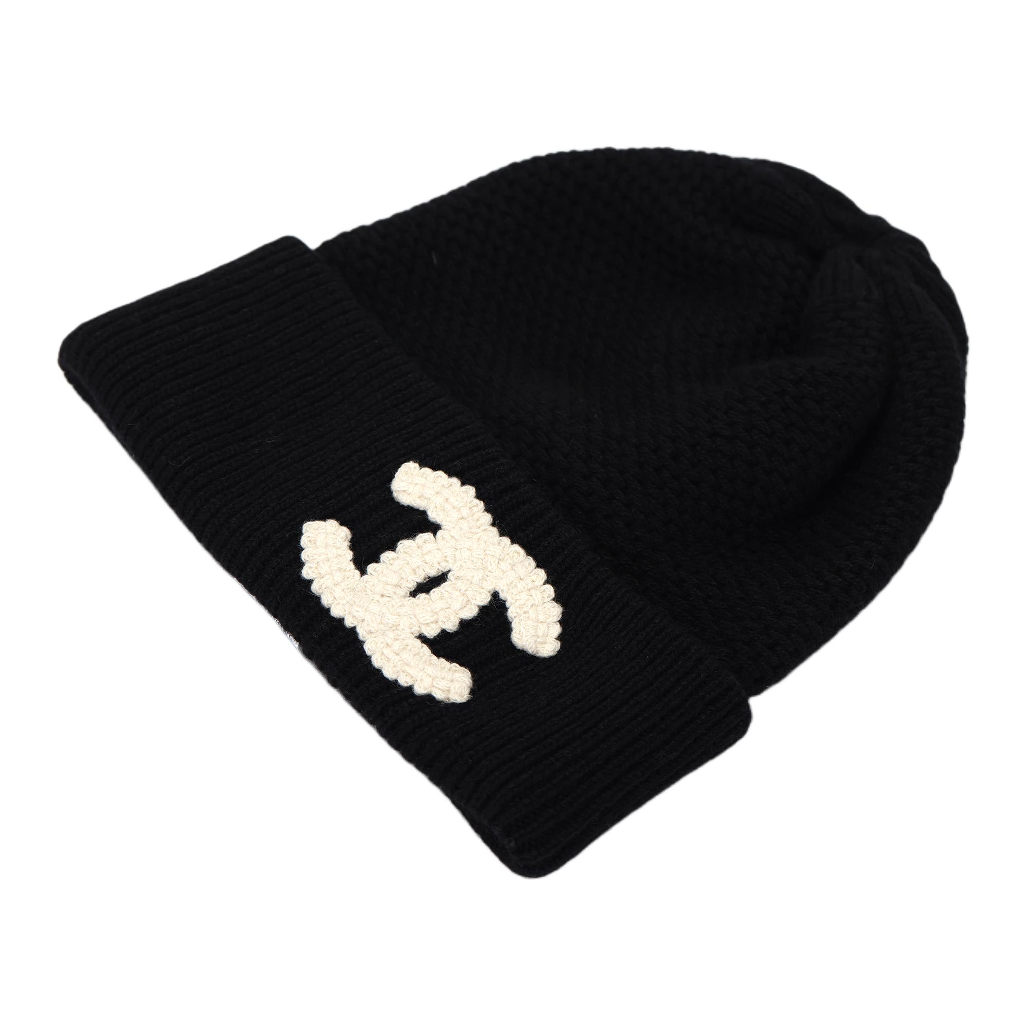 Шапка Chanel Logo (черный) — фото 2