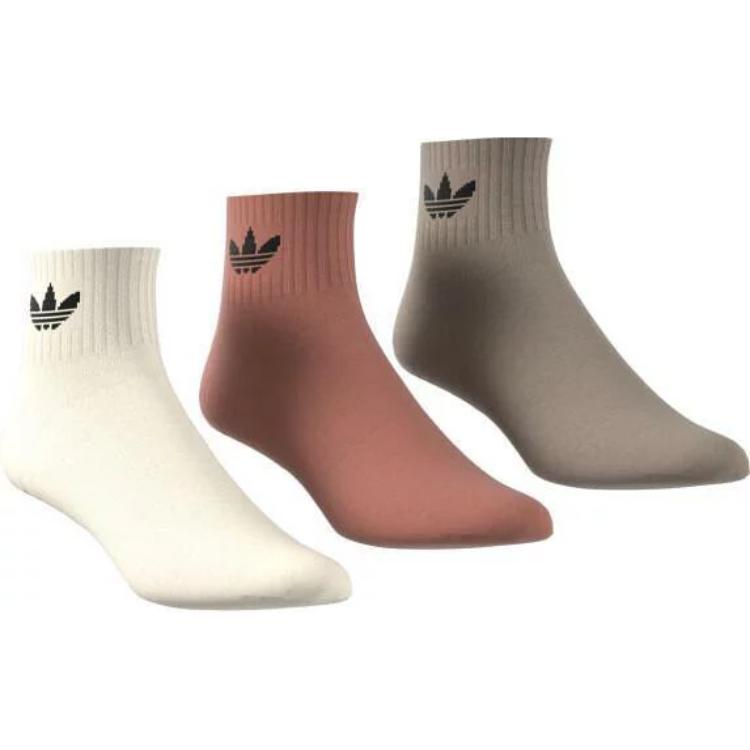 Adidas Originals Mid Cut Crew Knee High Socks Unisex 3 Pack