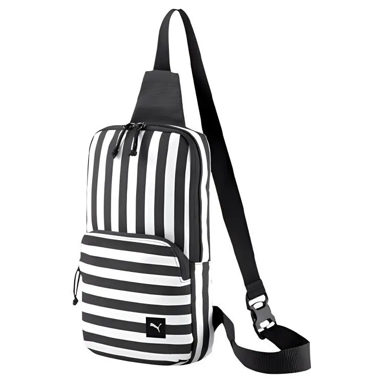 PUMA X ODIN Collaboration Fabric Crossbody Bag, Shoulder Bag Sling Bags Unisex Black White