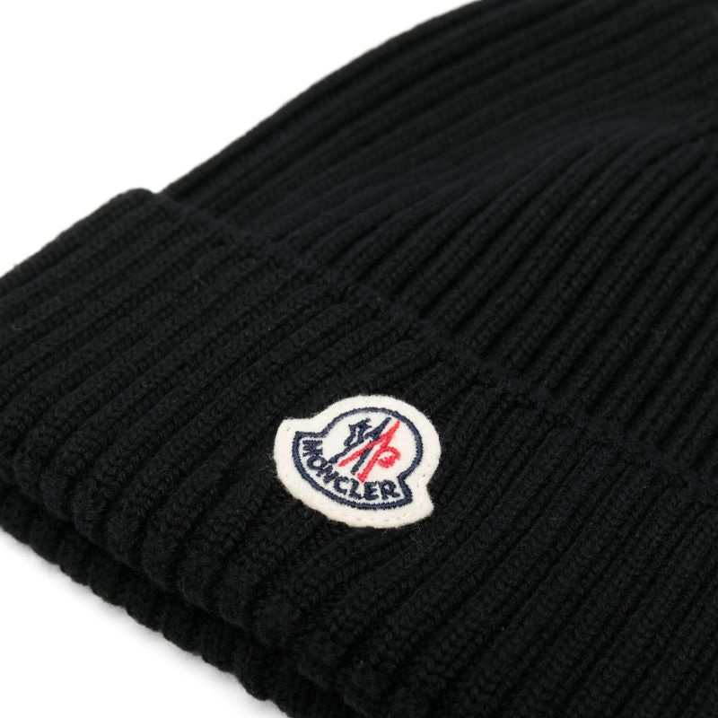 Шапка Moncler Logo (черный) — фото 2