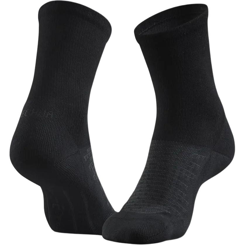 DECATHLON Crew Socks Unisex 2 Pack Black