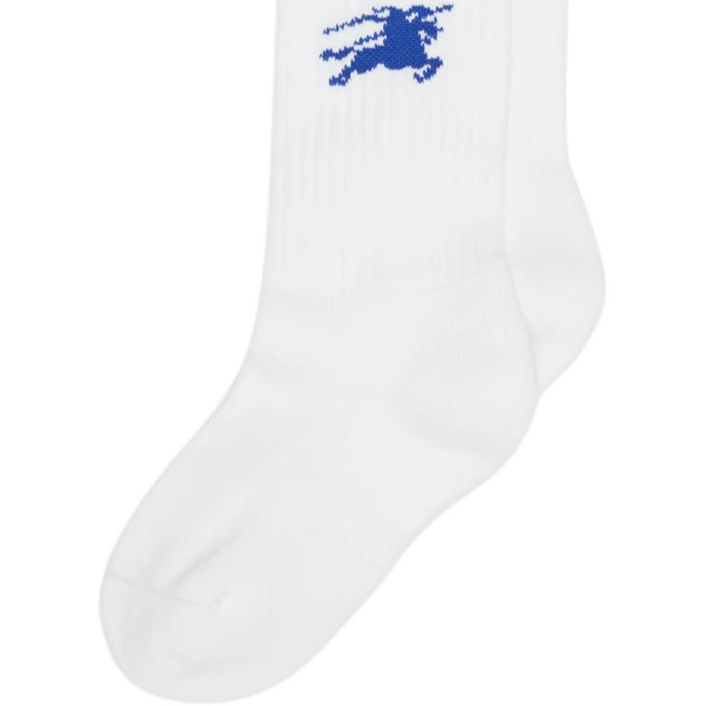 Burberry Crew Socks Unisex White