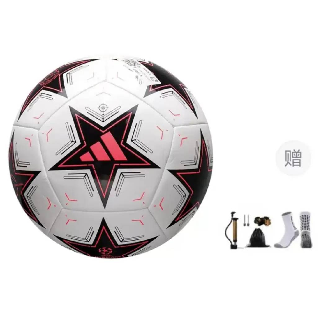 Adidas Size 5 Ball Soccer Ball TPU Machine Stitched Soccer Ball Unisex White Red