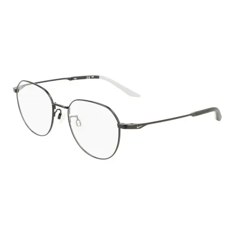 Nike Titanium Alloy Round Eyeglass Frames Men's Black