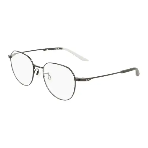 Nike Titanium Alloy Round Eyeglass Frames Men's Black