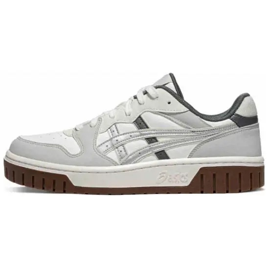 Asics Court Mz 2.0 Anti Slip Wear Resistant Low Top Skateboard Shoes Unisex Gray White