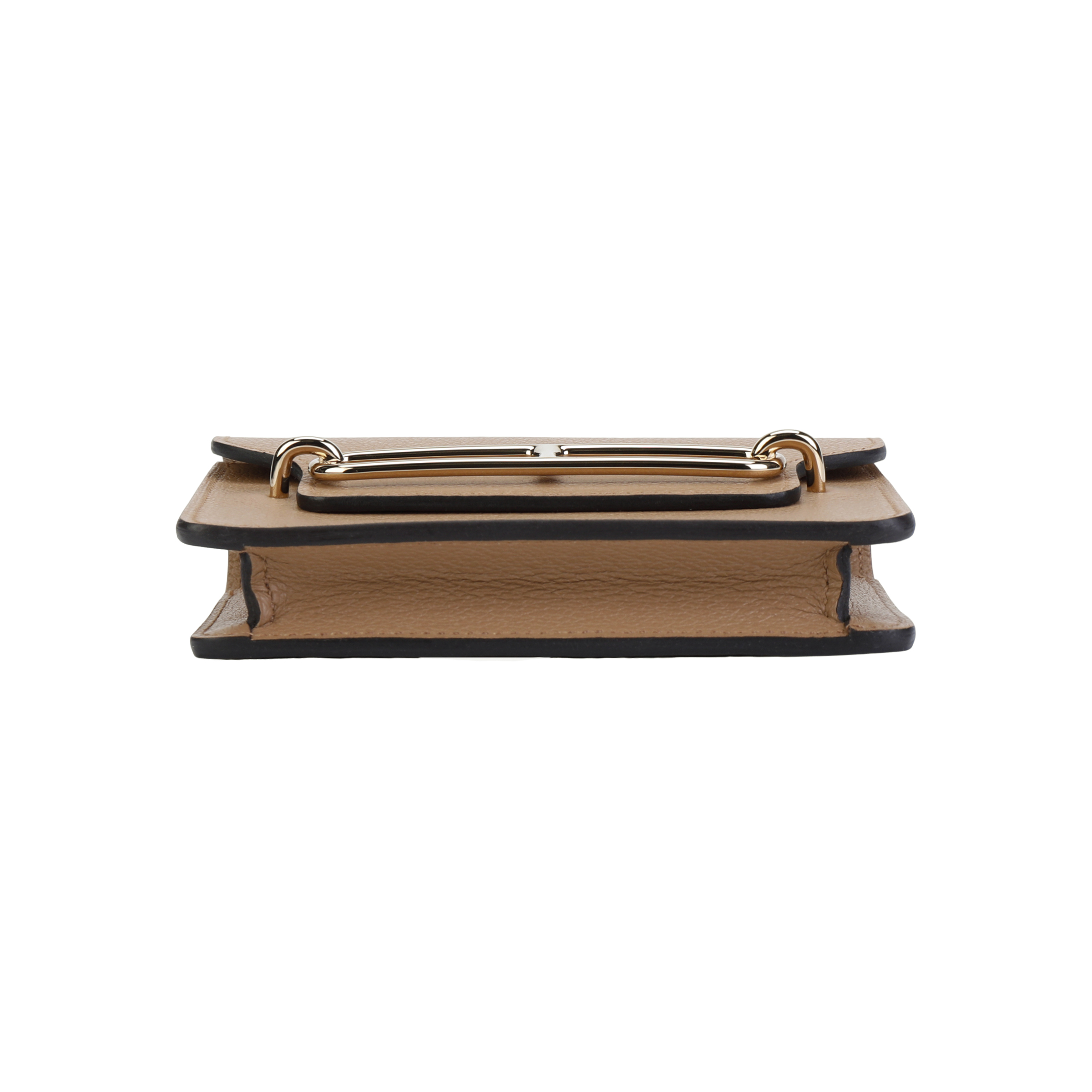 Женский кошелек Hermes Roulis Slim Evercolor 0M Chai (бежевый) — фото 5