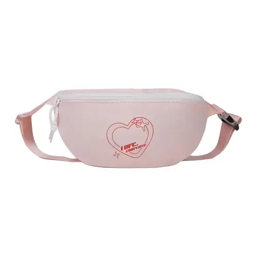 Converse Polyester Sling Bag, Fanny Pack, Shoulder Bag, Crossbody Bag Regular Unisex Pink