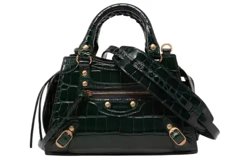 Balenciaga Neo Classic Soft Calfskin Portable Crossbody Bag, Shoulder Bag Mini Women's Green