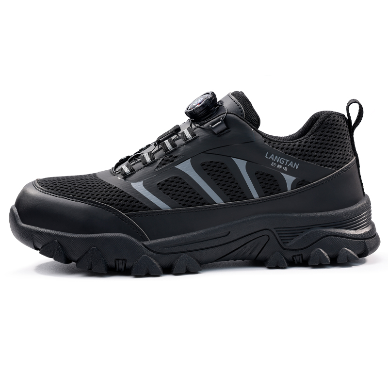 LANGTAN Abrasion Resistant, Impact Resistant Abrasion Resistant Impact Resistant Low top Outdoor Shoes Unisex Black