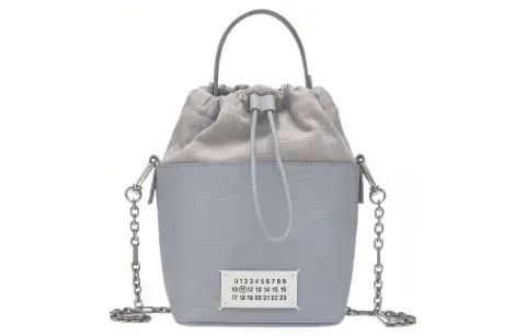 Maison Margiela 5AC Cow Leather Bucket Bag Handbags Women's Light Blue