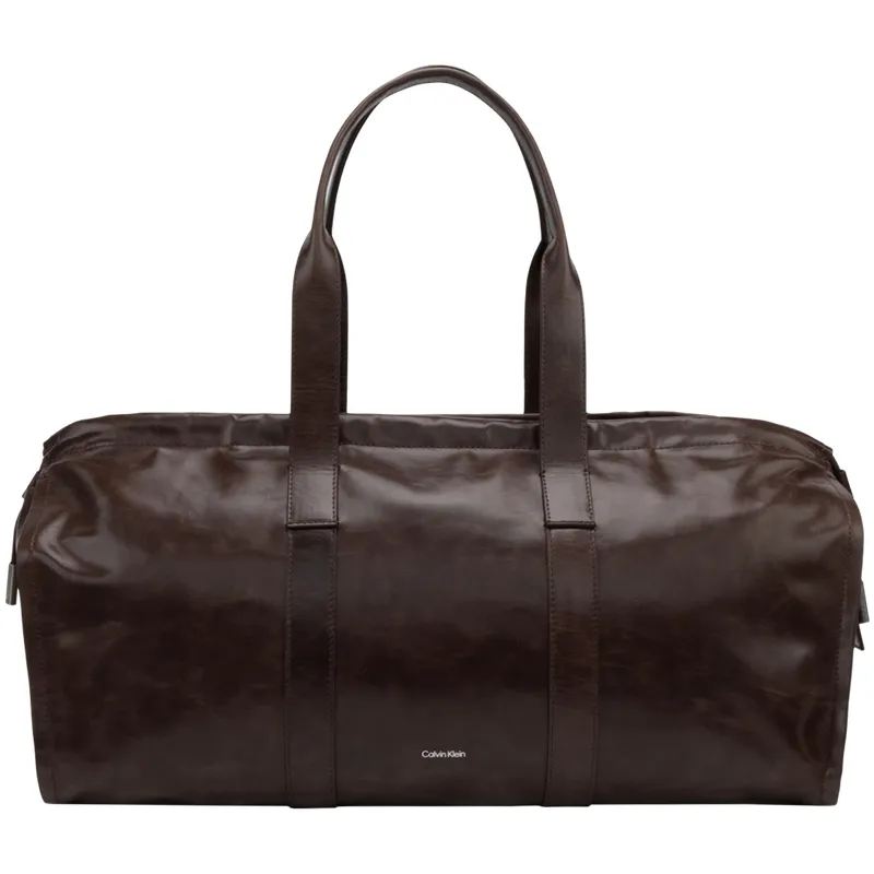 CALVIN KLEIN Cow Leather Handbag Women's Cocoa Brown