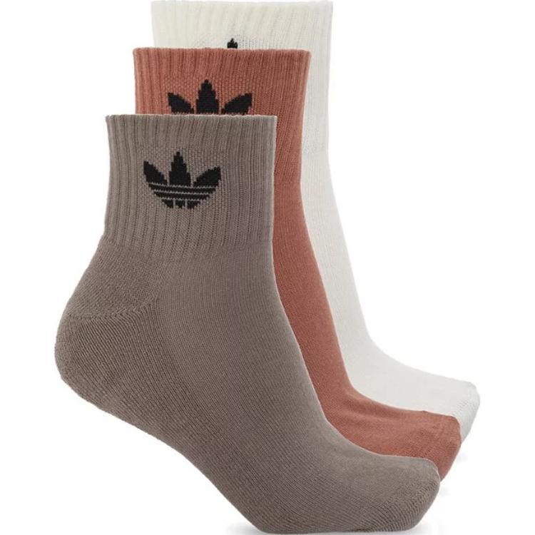 Adidas Originals Mid Cut Crew Knee High Socks Unisex 3 Pack