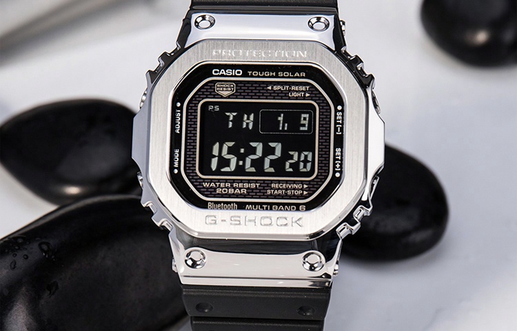 Мужские часы Casio B5000 Full Metal (черные) — фото 4
