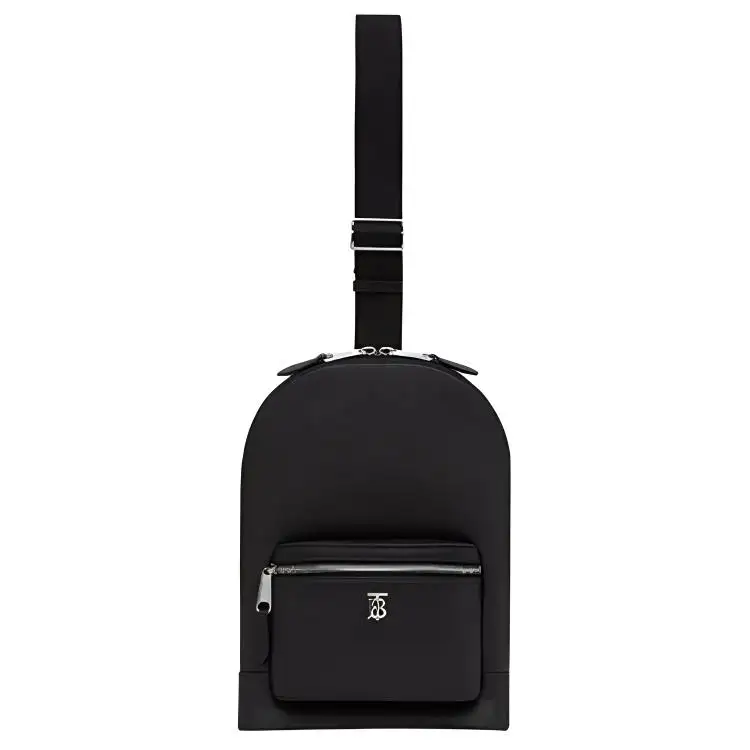 Burberry Calfskin With Leather Decoration Crossbody Bag, Shoulder Bag Men's Black