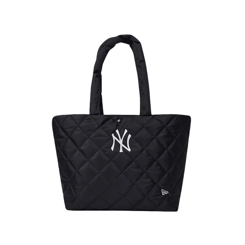 New Era X MLB Collaboration New York Yankees Fabric Tote Shoulder Bags Large Unisex Black