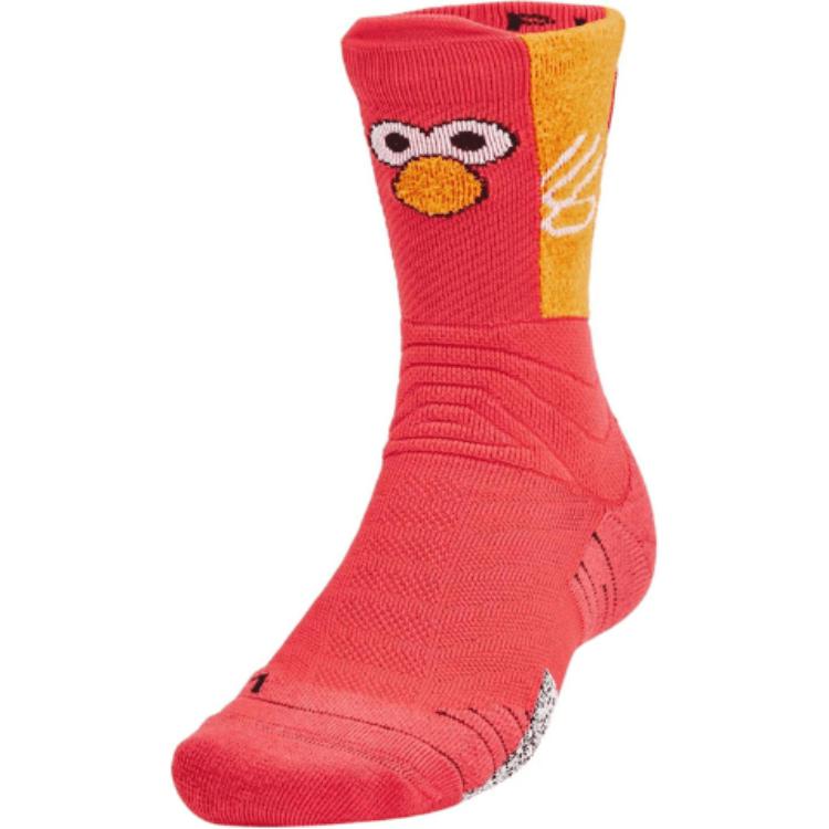 Under Armour x ZHIMAJIE SESAME STREET/Sesame Street SS22 Crew Socks Unisex Red