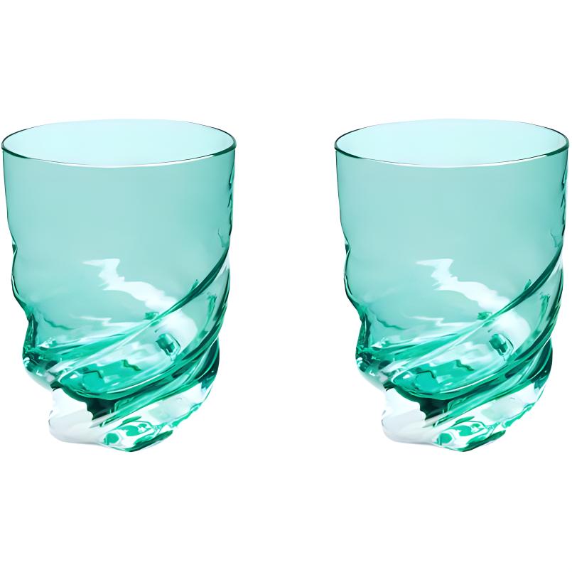 LOUIS VUITTON /Louis Vuitton TWIST glass set turbine structure glass cup turquoise