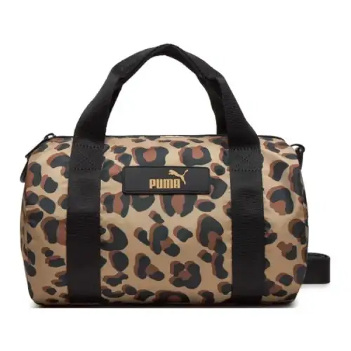 PUMA Fabric Shoulder Bag, Crossbody Bag Regular Women's Brown & Black