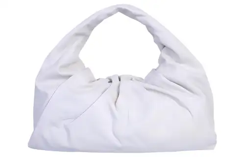 Bottega Veneta POUCH Cloud Bag Calfskin Handbag, Shoulder Bag Women's White