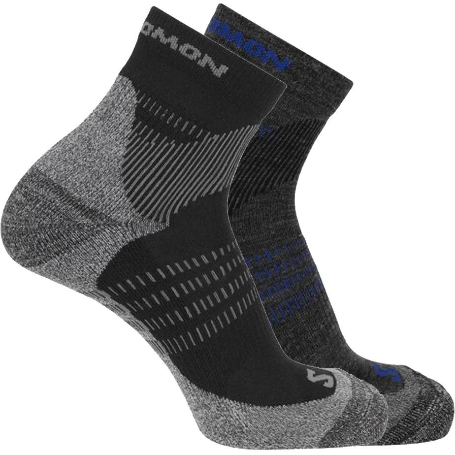 SALOMON Crew Socks Unisex 2 Pack Black