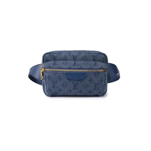 LOUIS VUITTON Outdoor Bumbag Monogram Denim Navy