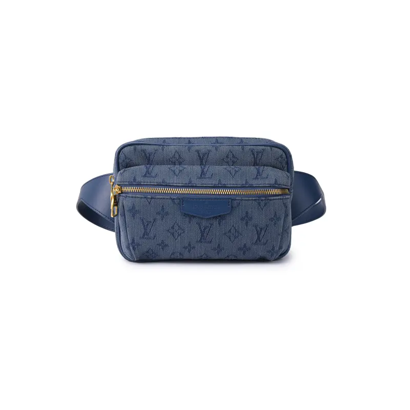 LOUIS VUITTON Outdoor Bumbag Monogram Denim Navy