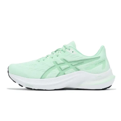 Asics GT 2000 12 Wear resistant And Lightweight Low top Running Shoes Women's Green Extra Wide