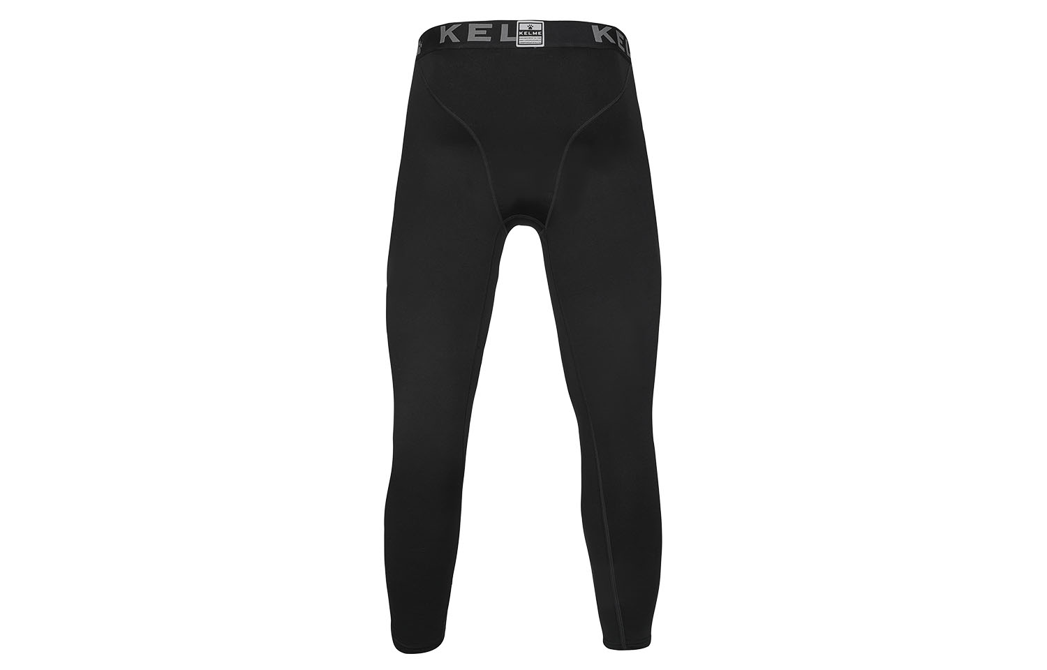 KELME Soccer Ball Training Fitness Fleece Lined Tight Pants Base Layer Sports Pants Unisex Black