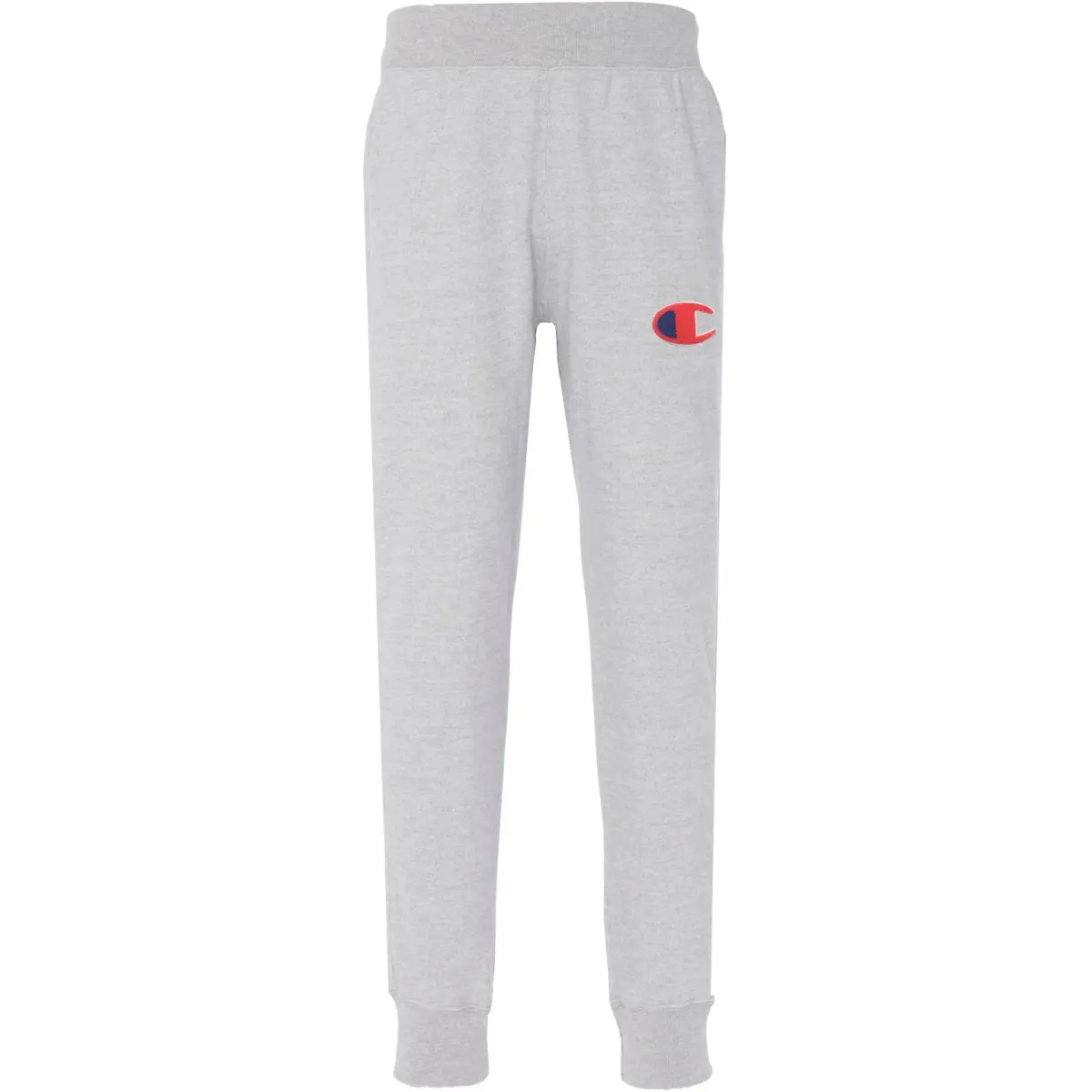 Champion Life Logo Loose Fit Elastic Cuff Fleece Lined Comfortable Knitted Sweatpants Unisex Gray