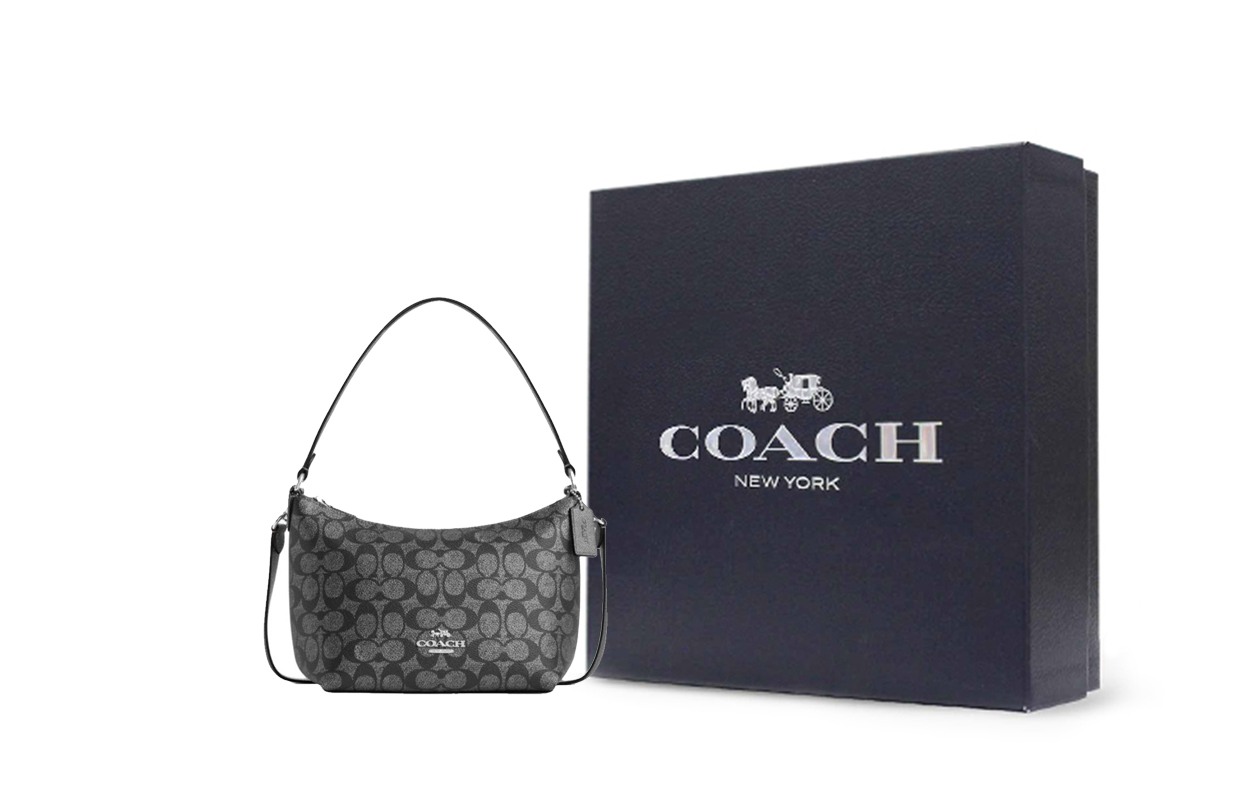 Сумка COACH Lewis Zip Top 20 (серая)