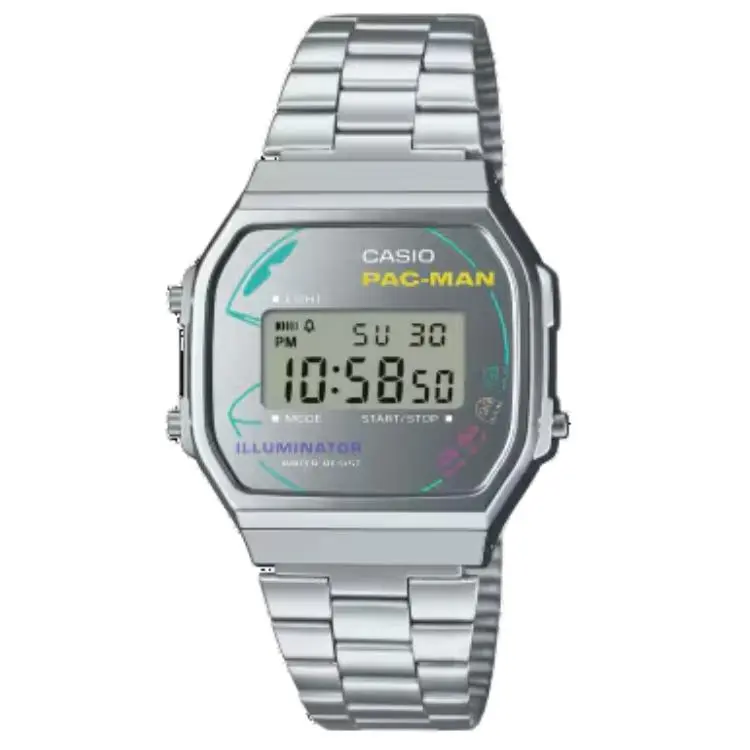 CASIO Water Resistant For Everyday Use Quartz Movement Metal Strap Watch Unisex Gray Dial