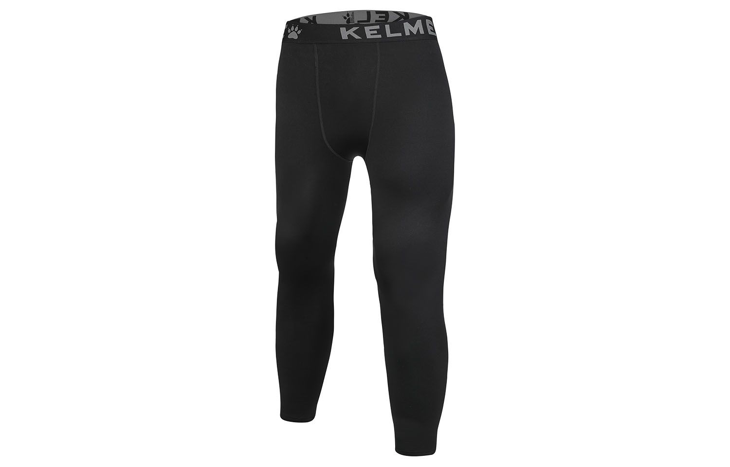 KELME Soccer Ball Training Fitness Fleece Lined Tight Pants Base Layer Sports Pants Unisex Black