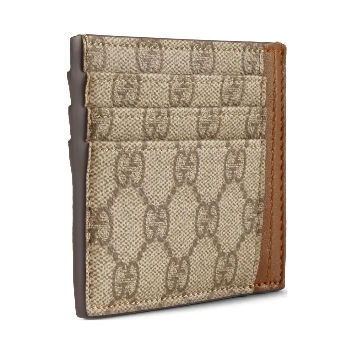 Кошелек Gucci GG Emblem (бежево-коричневый) — фото 2