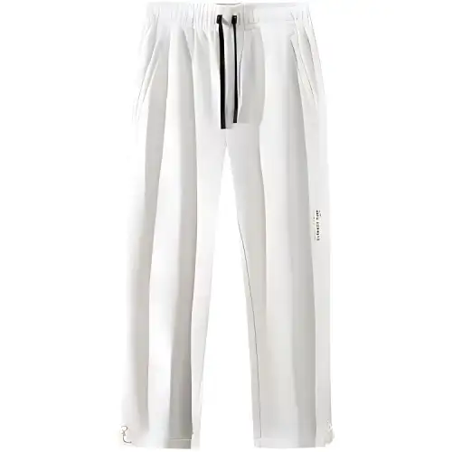 Anta Variety Training Collection Knitted Sweatpants Men's Fish Belly White