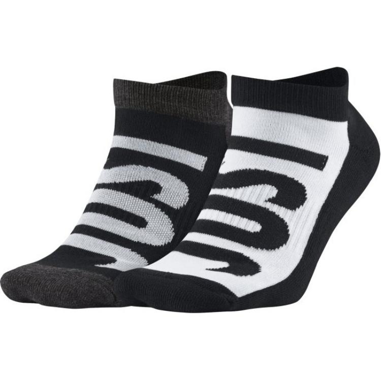 Nike JUST DO IT Ankle Socks Unisex Black White