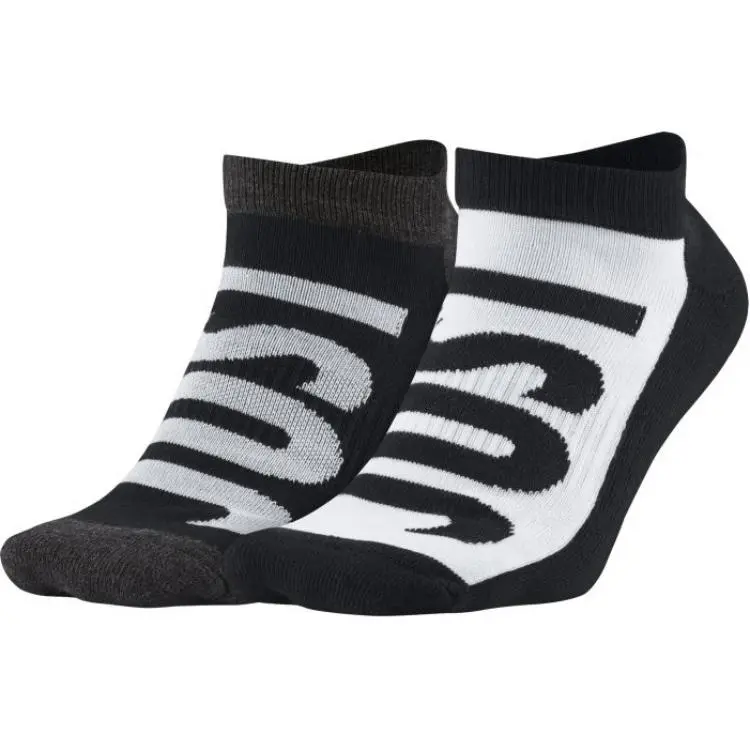 Nike JUST DO IT Ankle Socks Unisex Black White