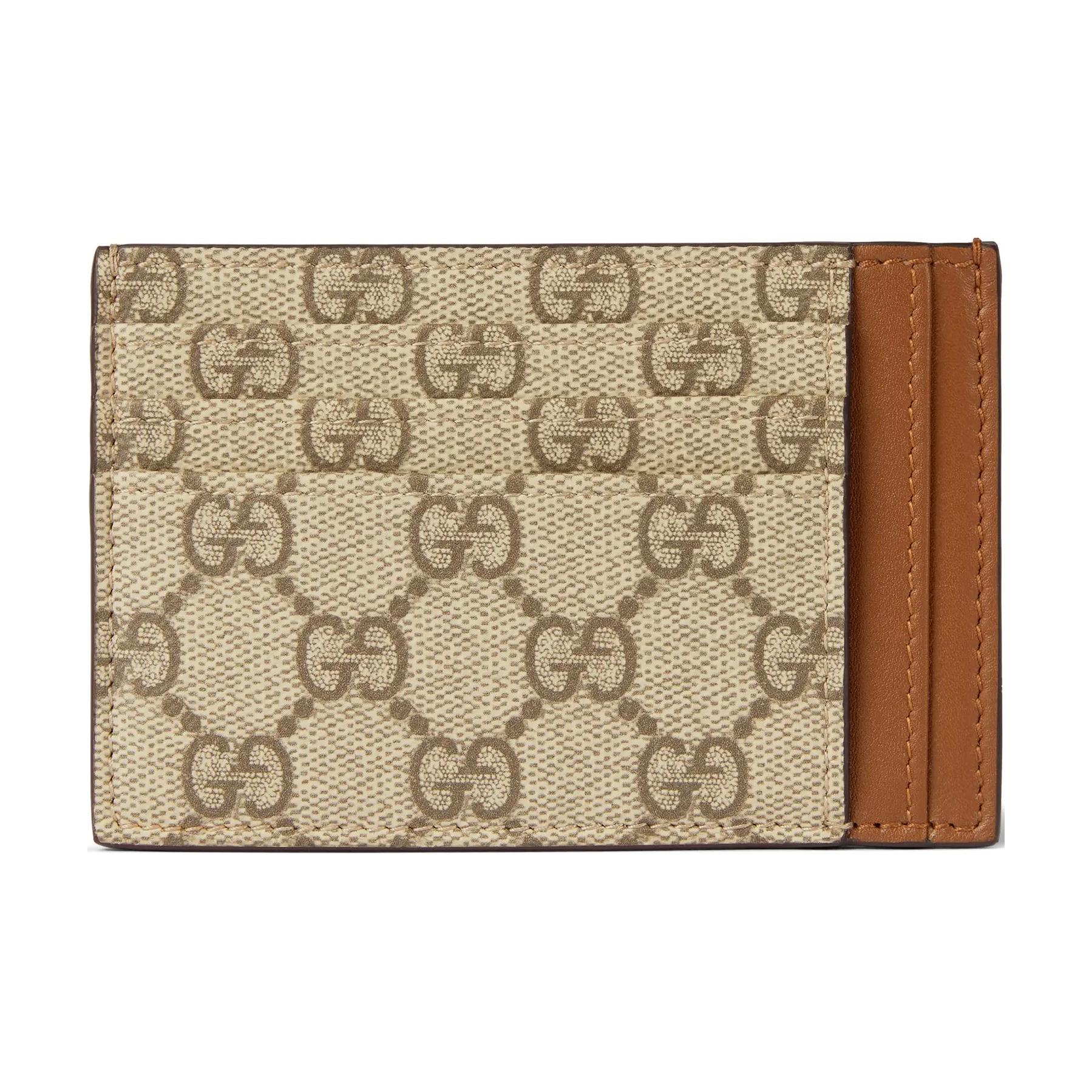 Кошелек Gucci GG Emblem (бежево-коричневый)