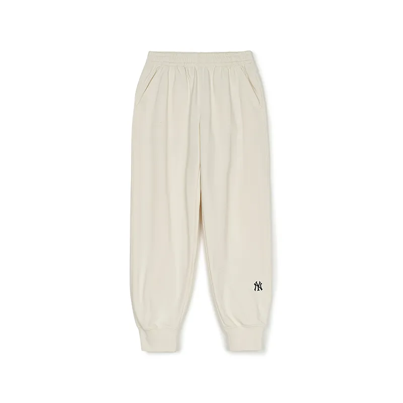 MLB New York Yankees Basic Collection SS25 Knitted Sweatpants Unisex Cream